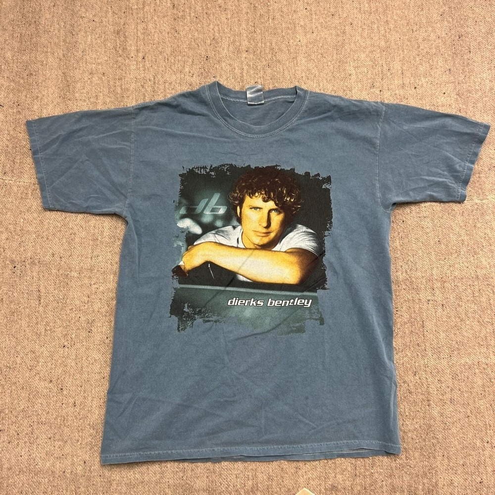 Vintage Dierks Bentley Shirt Mens Large Blue 2000s Keepin It Country